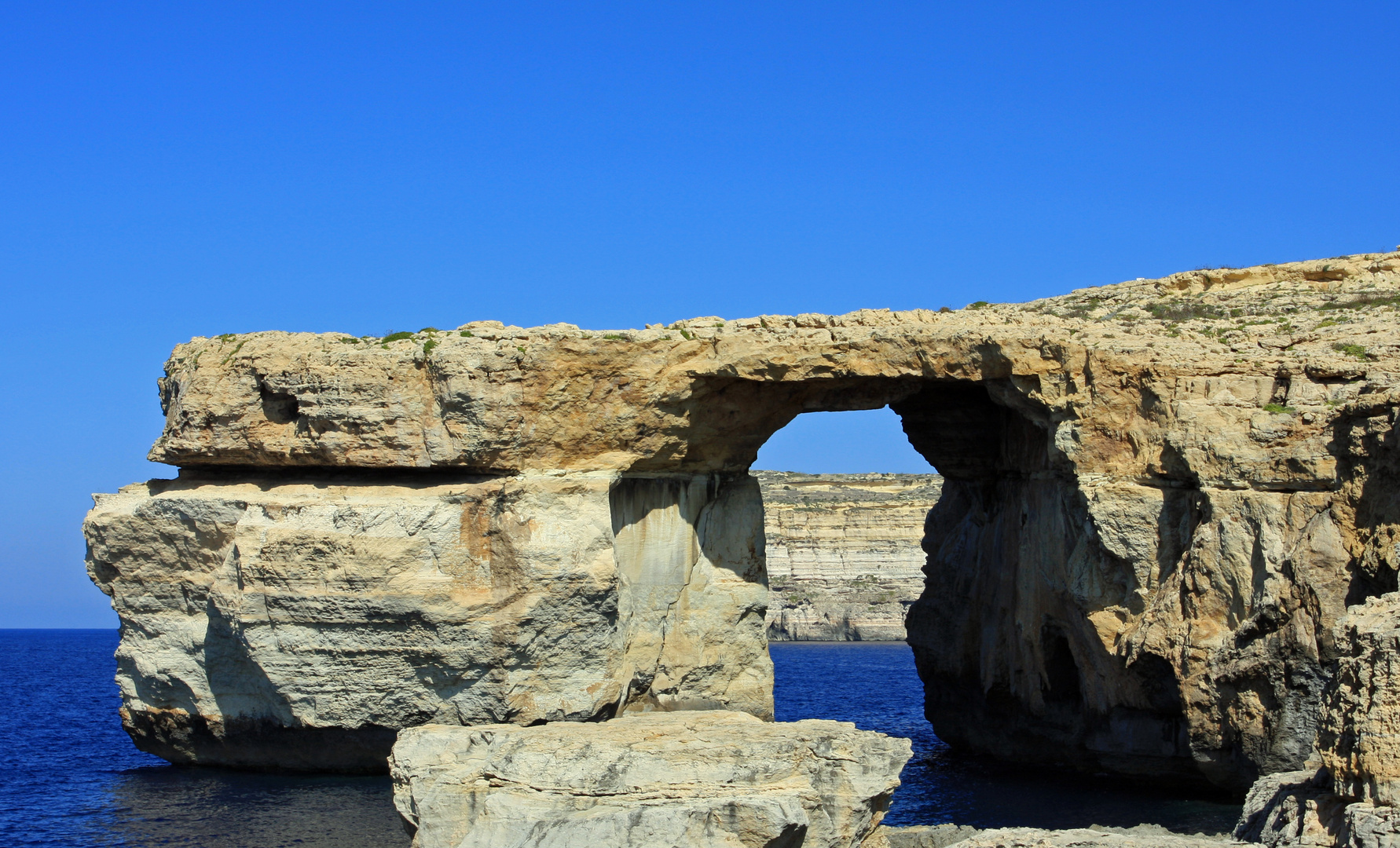 Gozo, Küstendurchblick