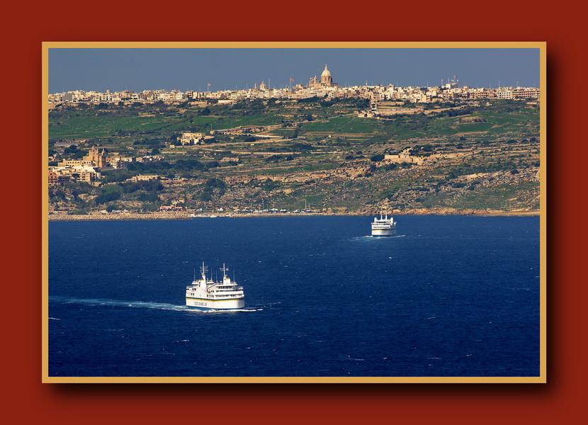 Gozo und die Fährschiffe