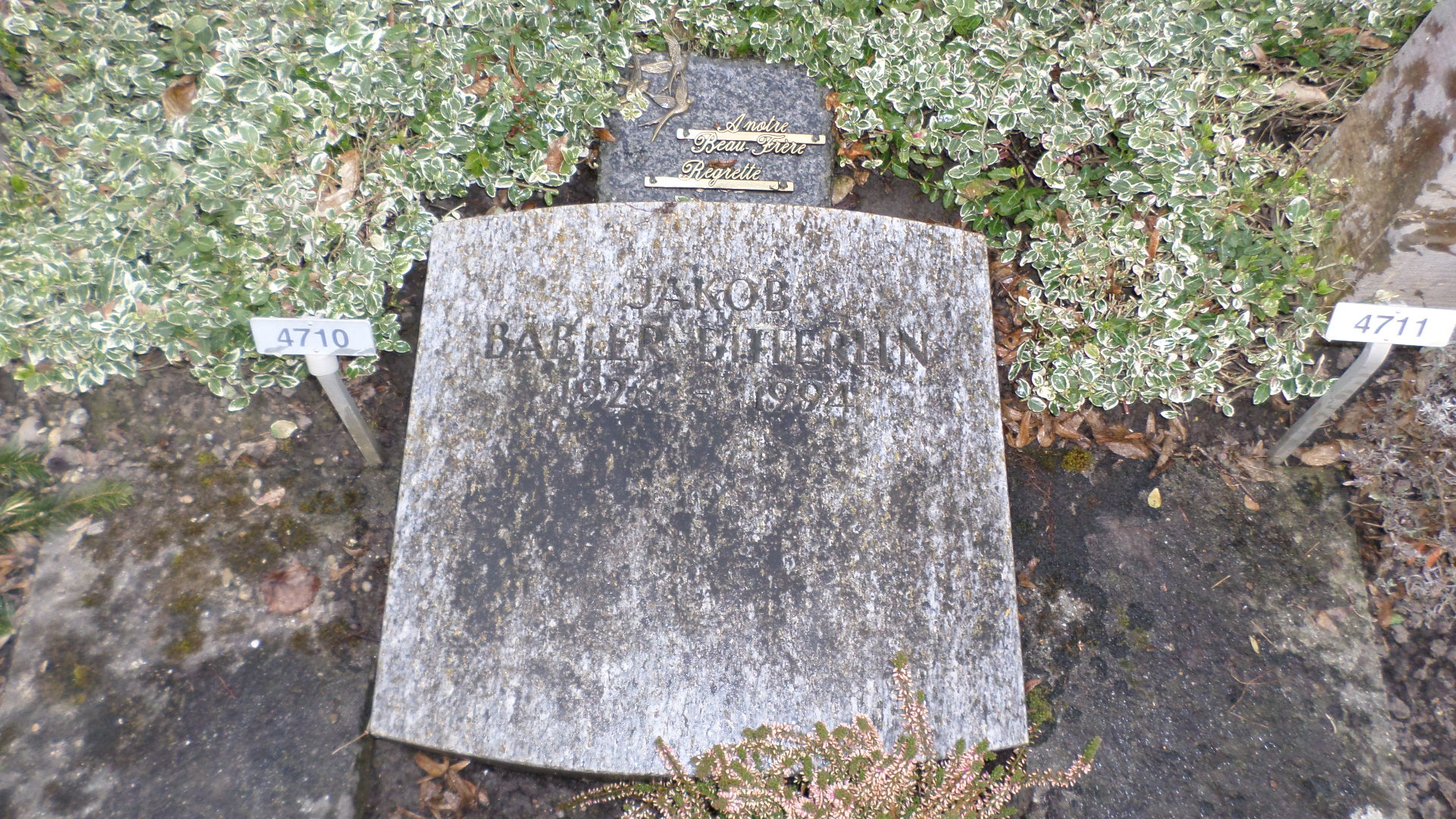 Grab von Jakob Bäbler