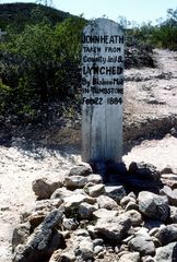 Grab von John Heath auf dem Boot Hill Cementery , Tombstone, AZ