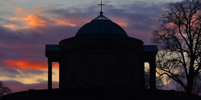 Grabkapelle auf dem Rotenberg am 11.01.2015