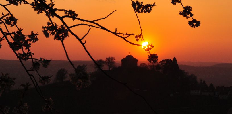 Grabkapelle auf dem Württemberg am 17.04.2010