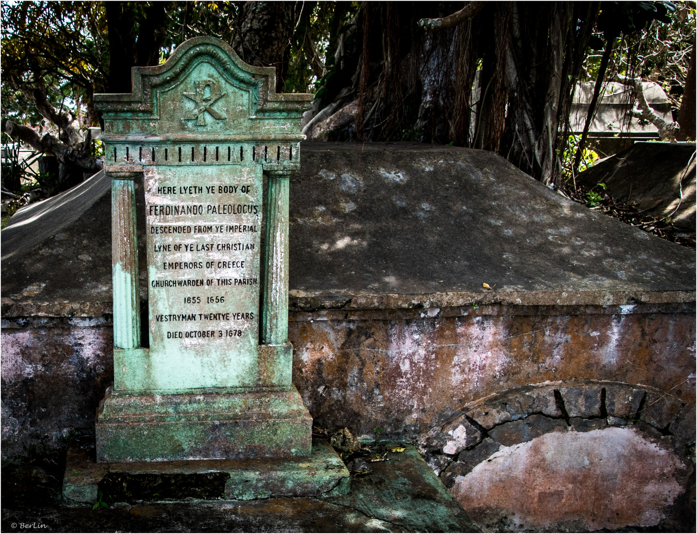 Grabstein auf Barbados