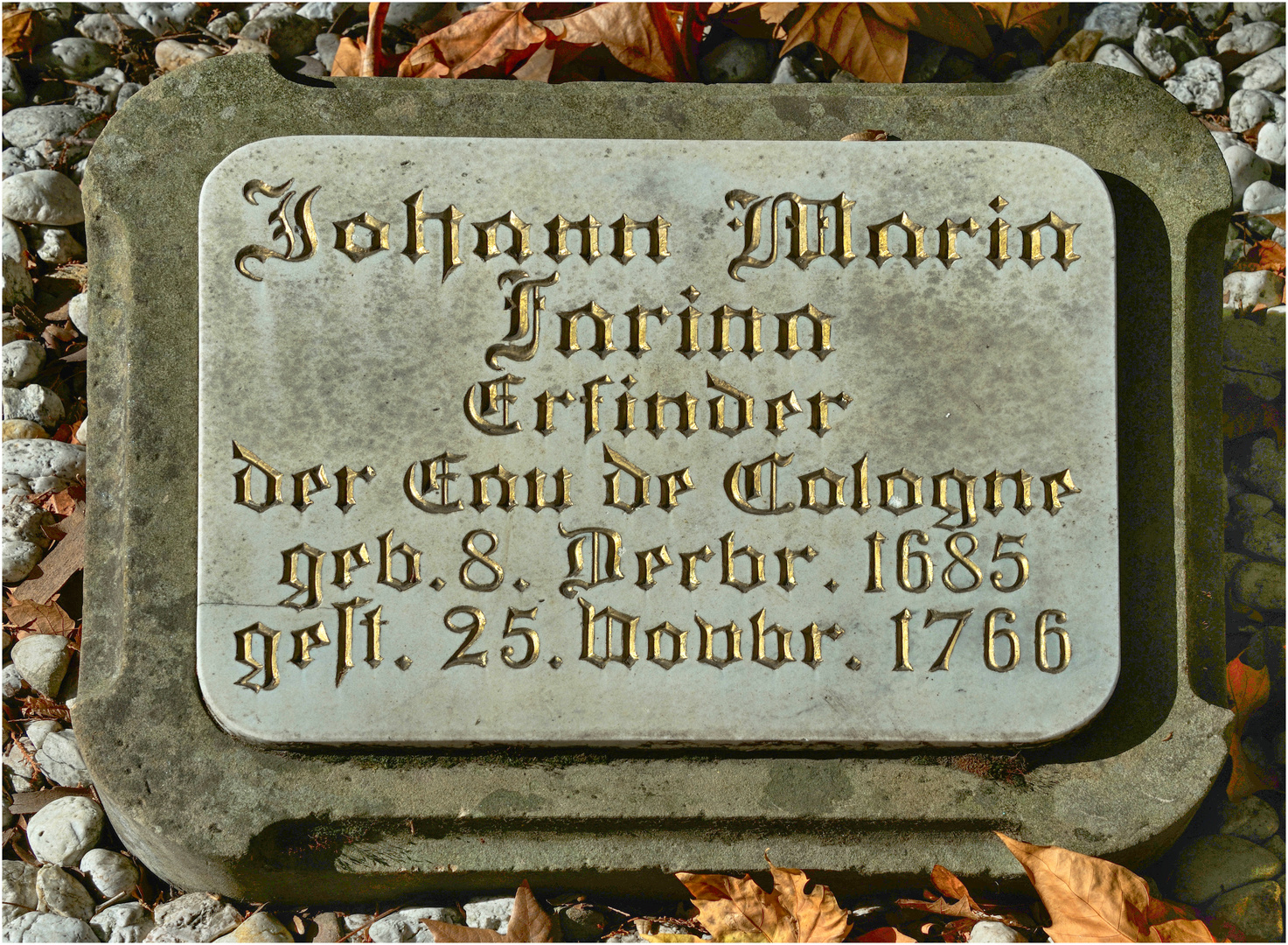 Grabstein von Johann Maria Farina 