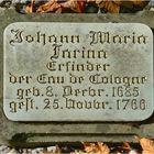 Grabstein von Johann Maria Farina 