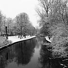 Gracht im Winter