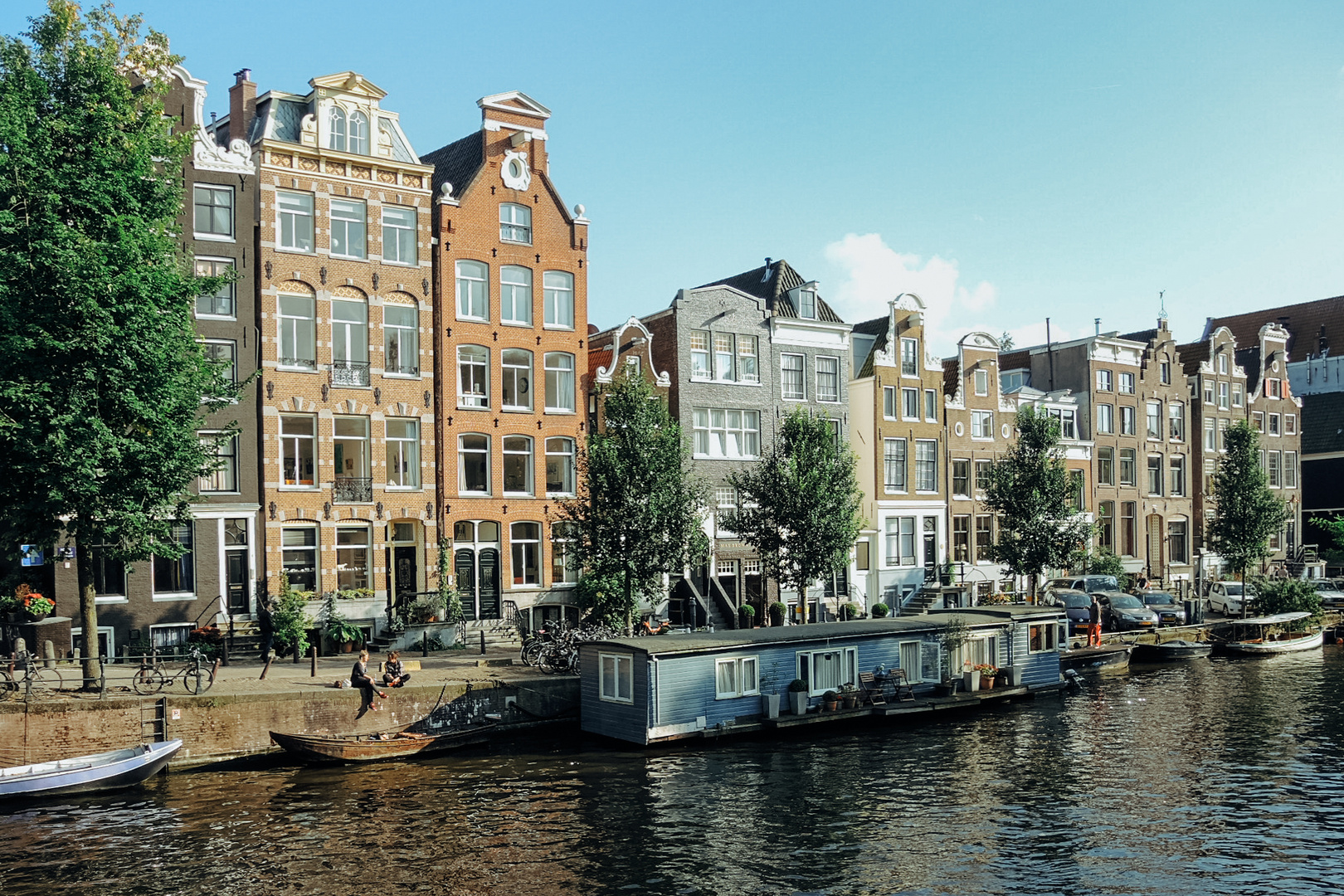 Grachtenhäuser in Amsterdam 2014