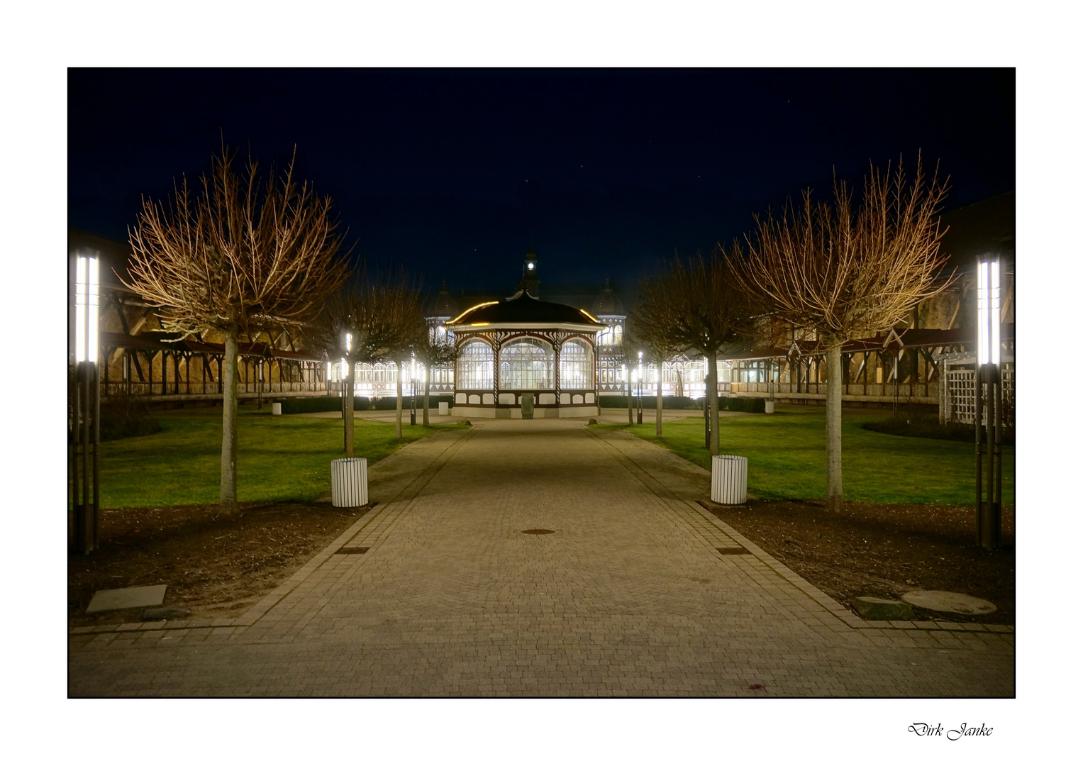 Gradiergarten am Abend