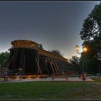 Gradierwerk Bad Hamm am Abend