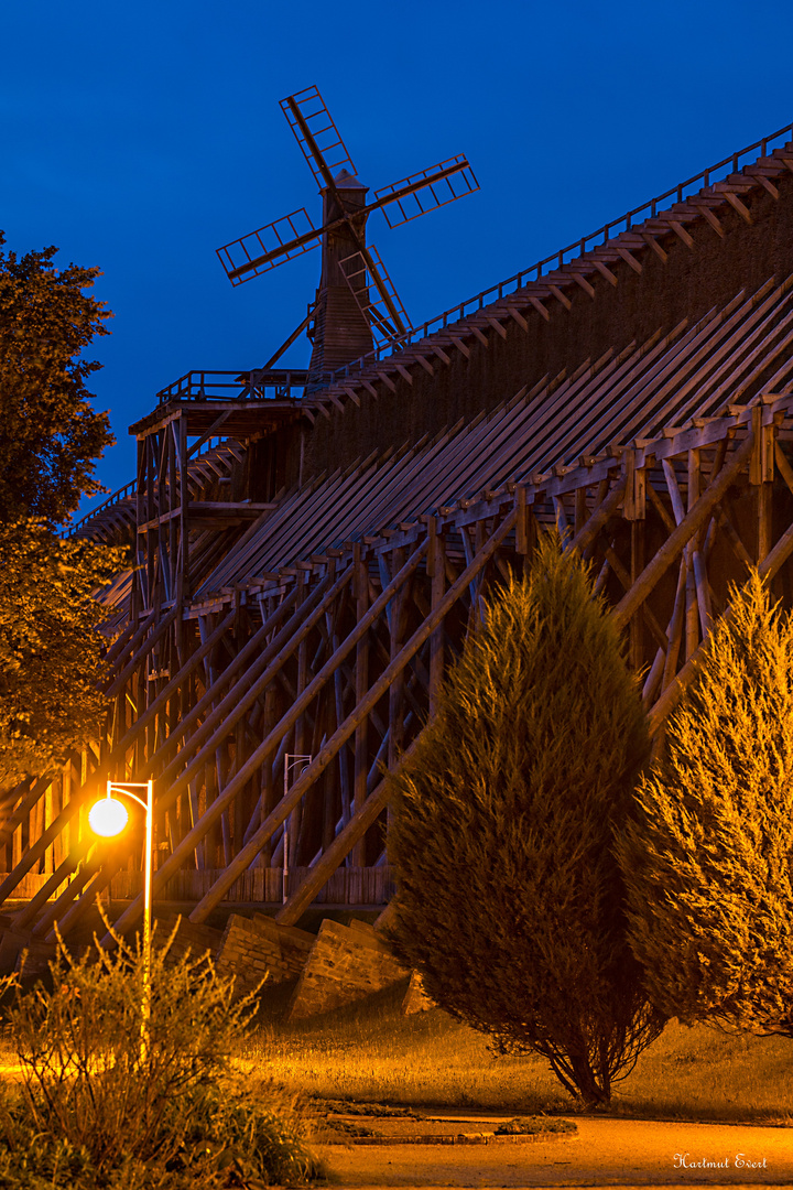 Gradierwerk-Teilansicht in Schönebeck / Salzelm