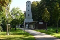 Gradierwerk, verschiebbarer Soleförderturm