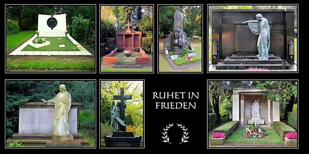 Gräber auf einem Kölner Friedhof