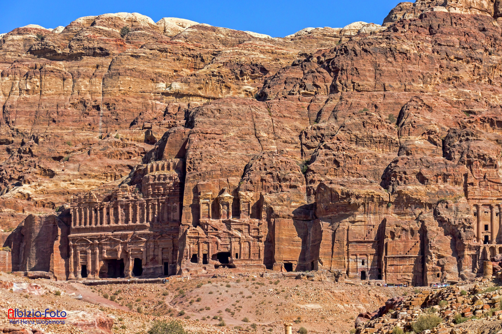 Gräber der Königswand - Petra, Jordanien