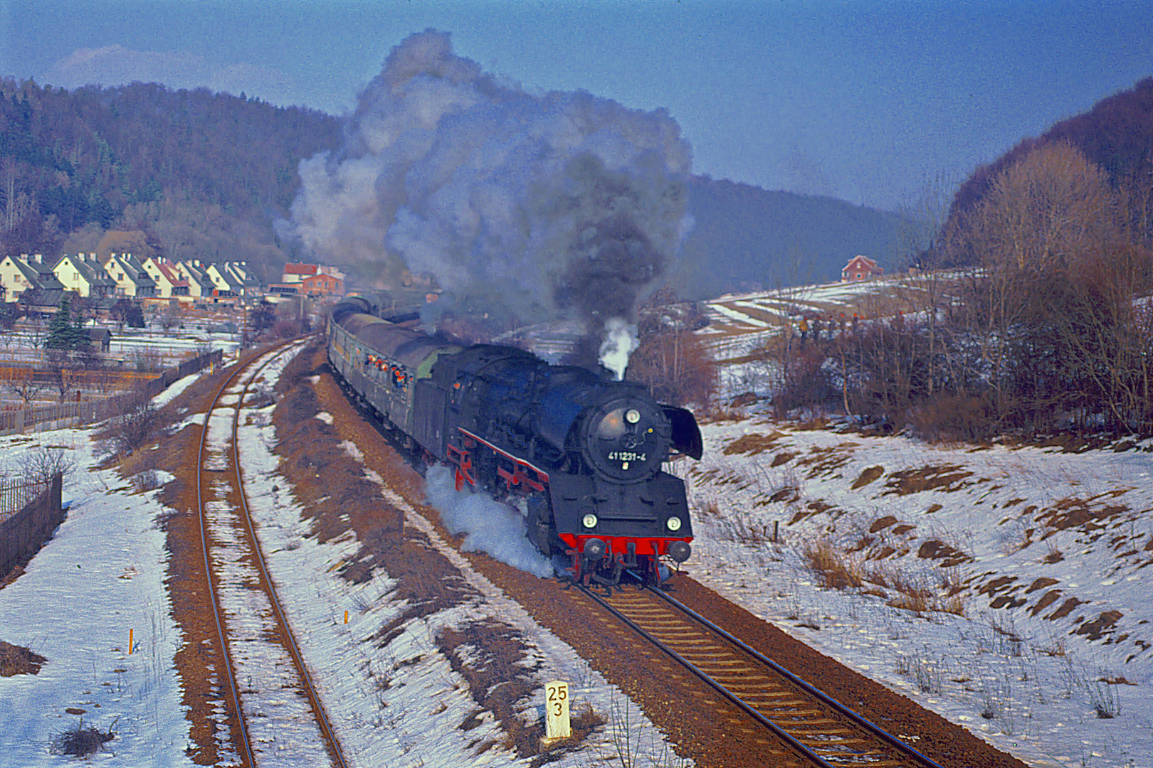 Gräfenroda im Winter 1991