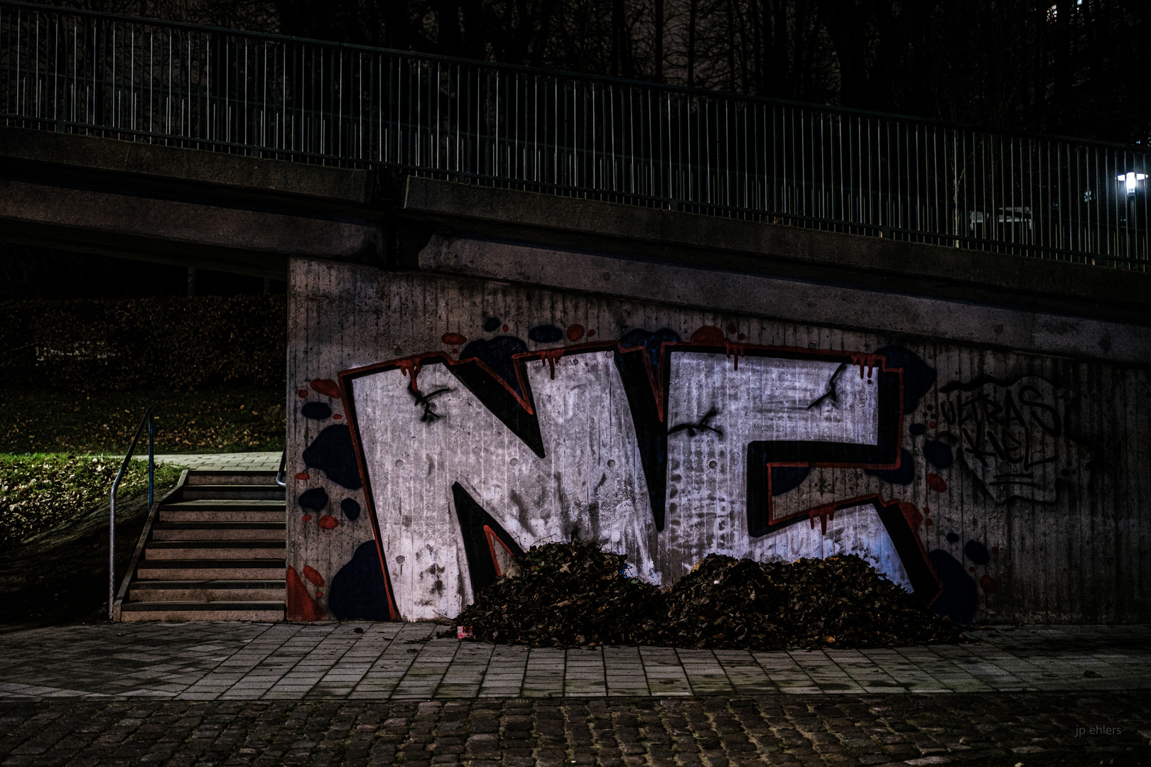 Graffiti am Abend