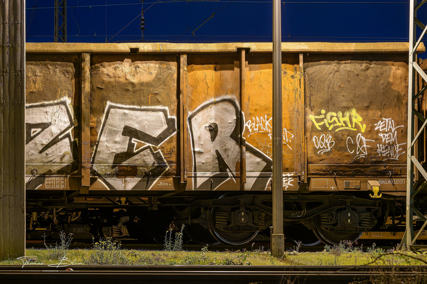 Graffiti am Güterwagen