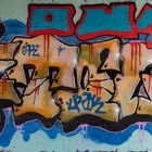 Graffiti am Hallenbad in Laboe Oktober 21