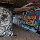 Graffiti am Hallenbad in Laboe Oktober 21