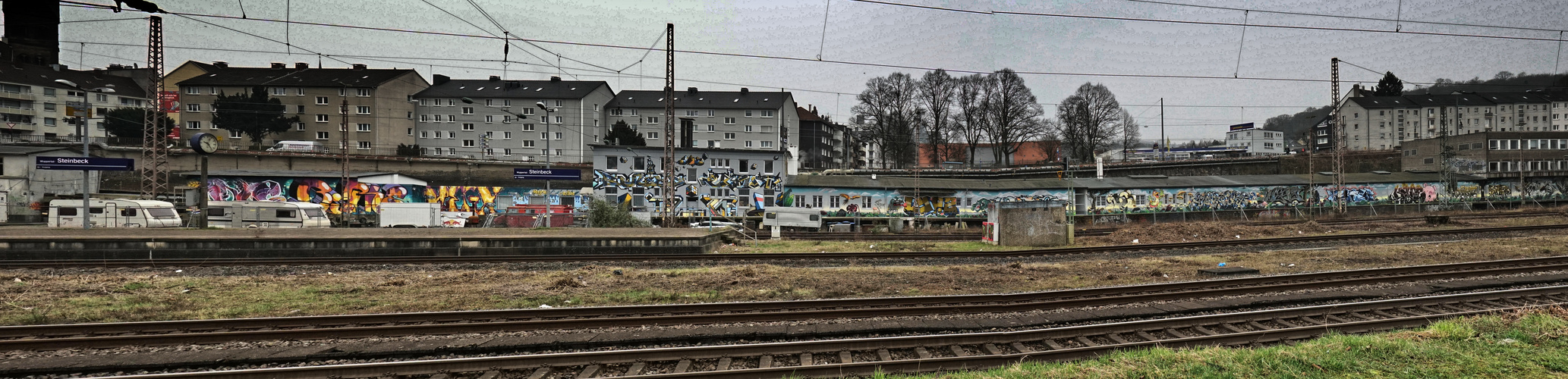 Graffiti am Steinbecker Bahnhof