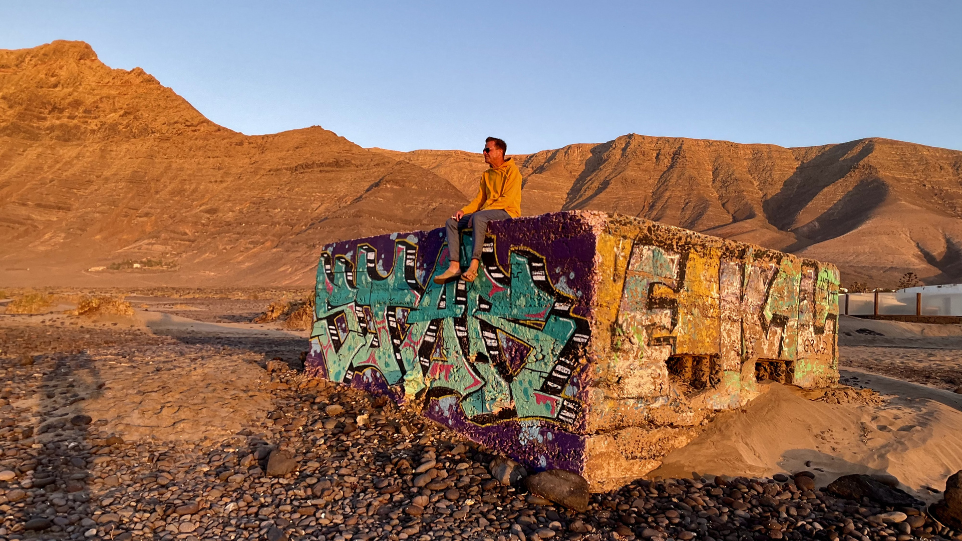 Graffiti am Strand 