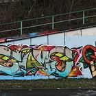 Graffiti an der Trasse