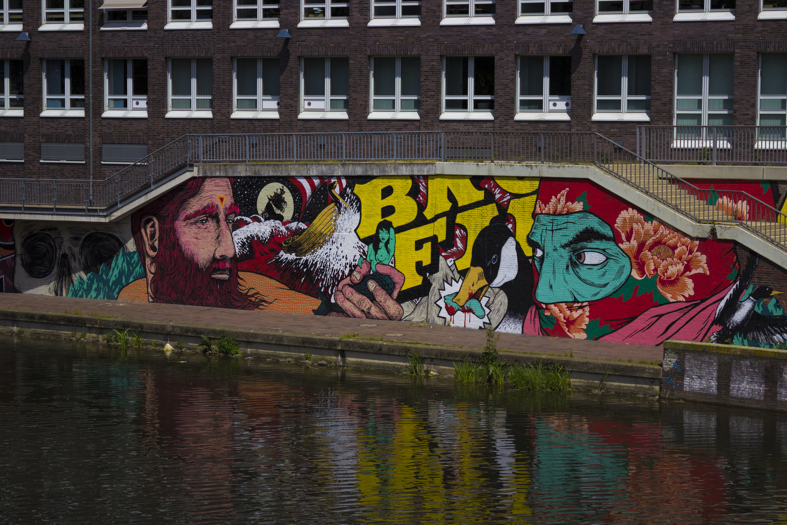 Graffiti an der Weser