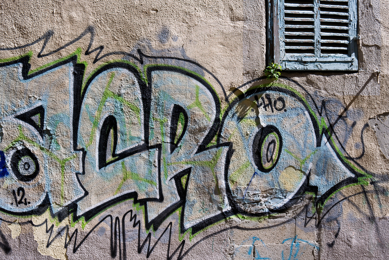 Graffiti, Flower, Window, Marseille
