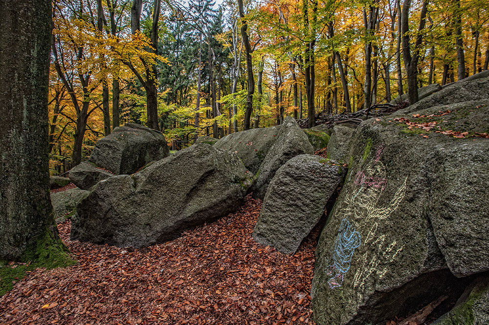 Graffiti im Felsenmeer