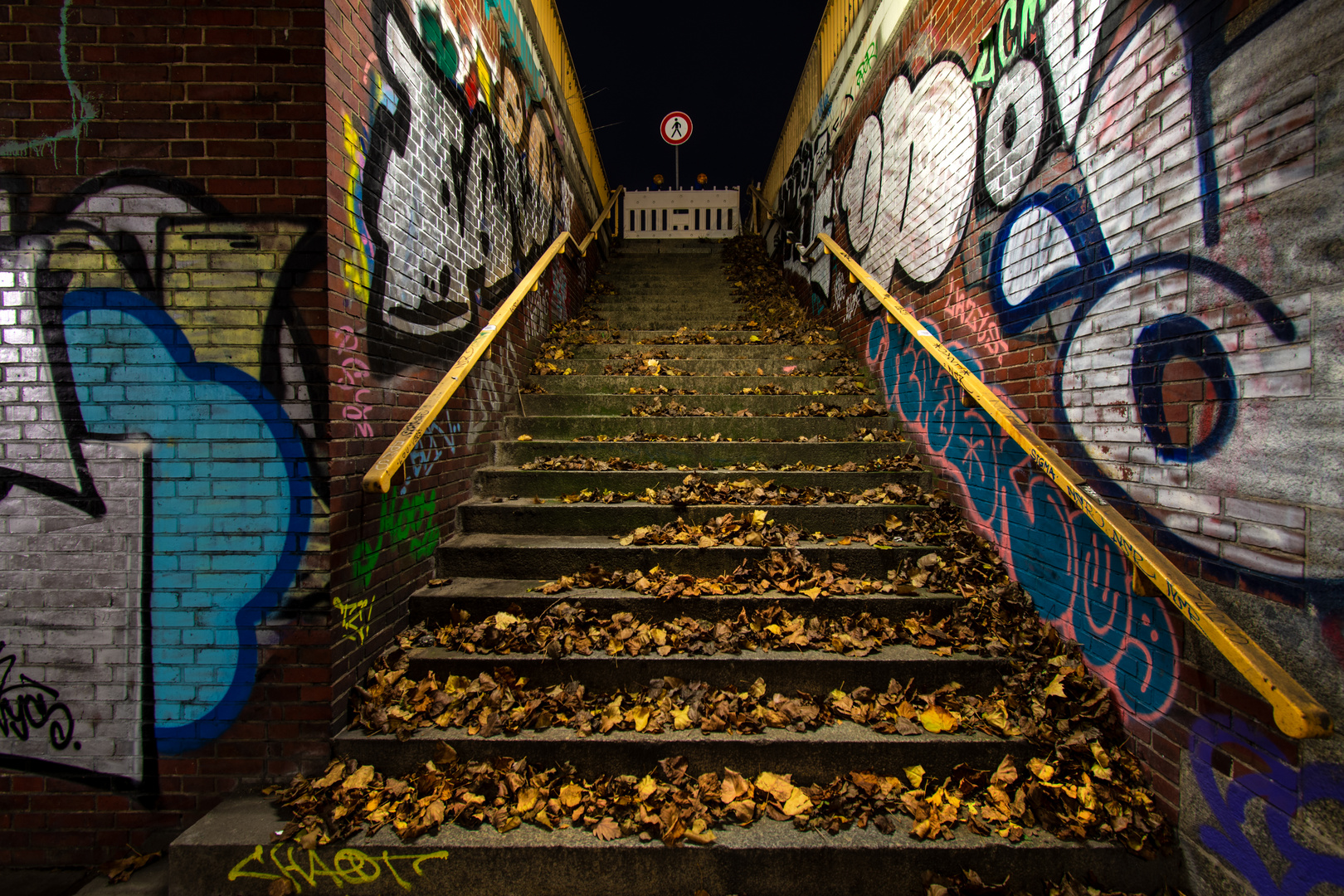 Graffiti im herbst