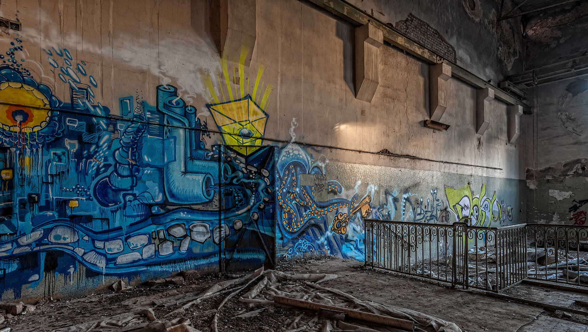 Graffiti in der Papierfabrik
