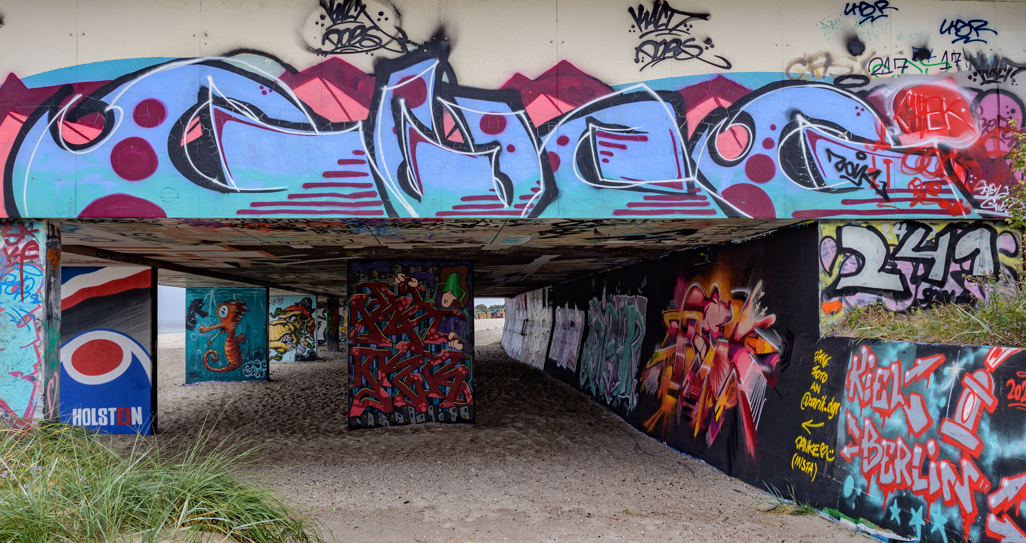 Graffiti in Laboe im September