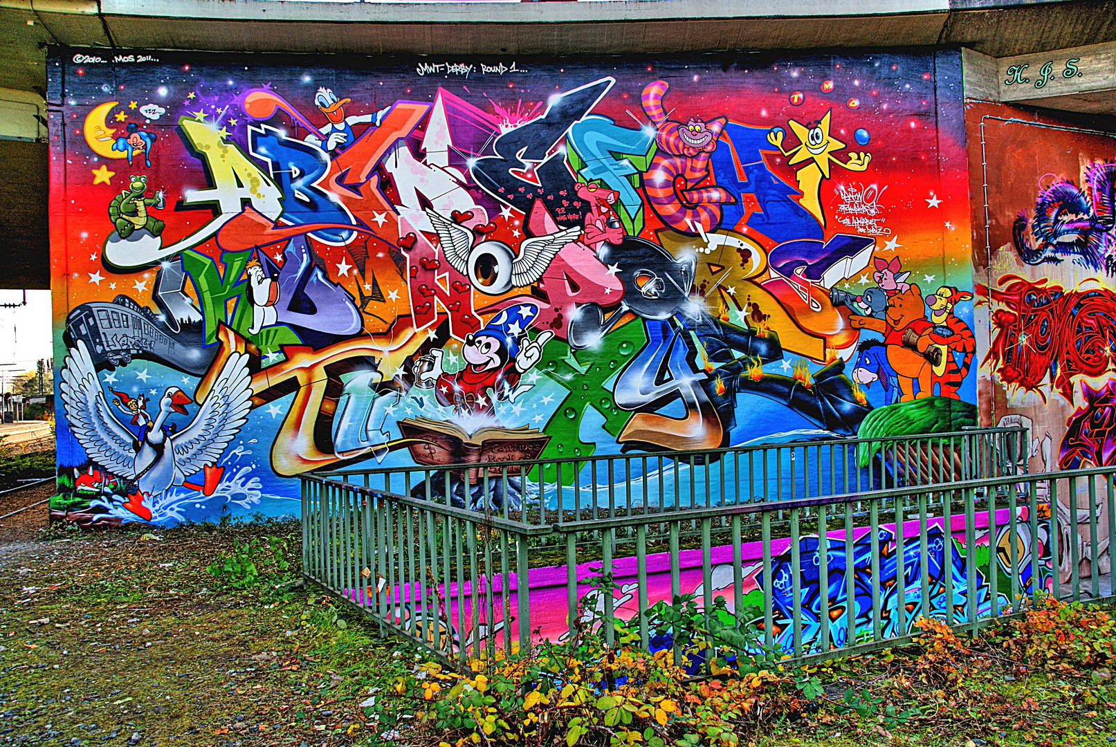 Graffiti in Mainz Kastel Hochkreisel Kostheim