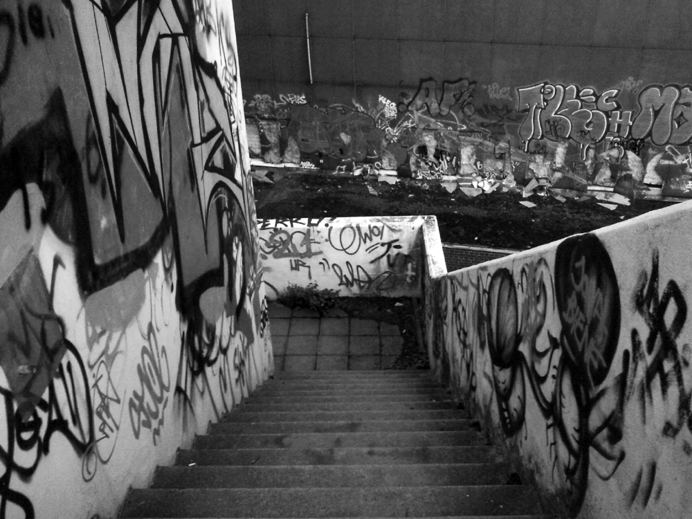 Graffiti-Mauer in Berlin; Graffiti-wall in Berlin