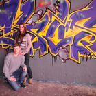 Graffiti mit Ramon und Marie