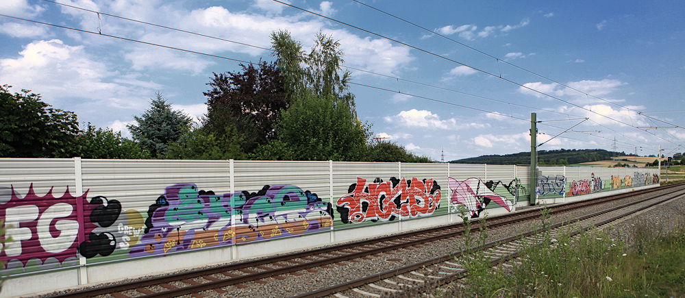 Graffiti S-Bahnstation Renningen (BaWü) 1