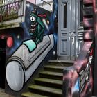 Graffiti-Treppe oder Treppen-Graffiti
