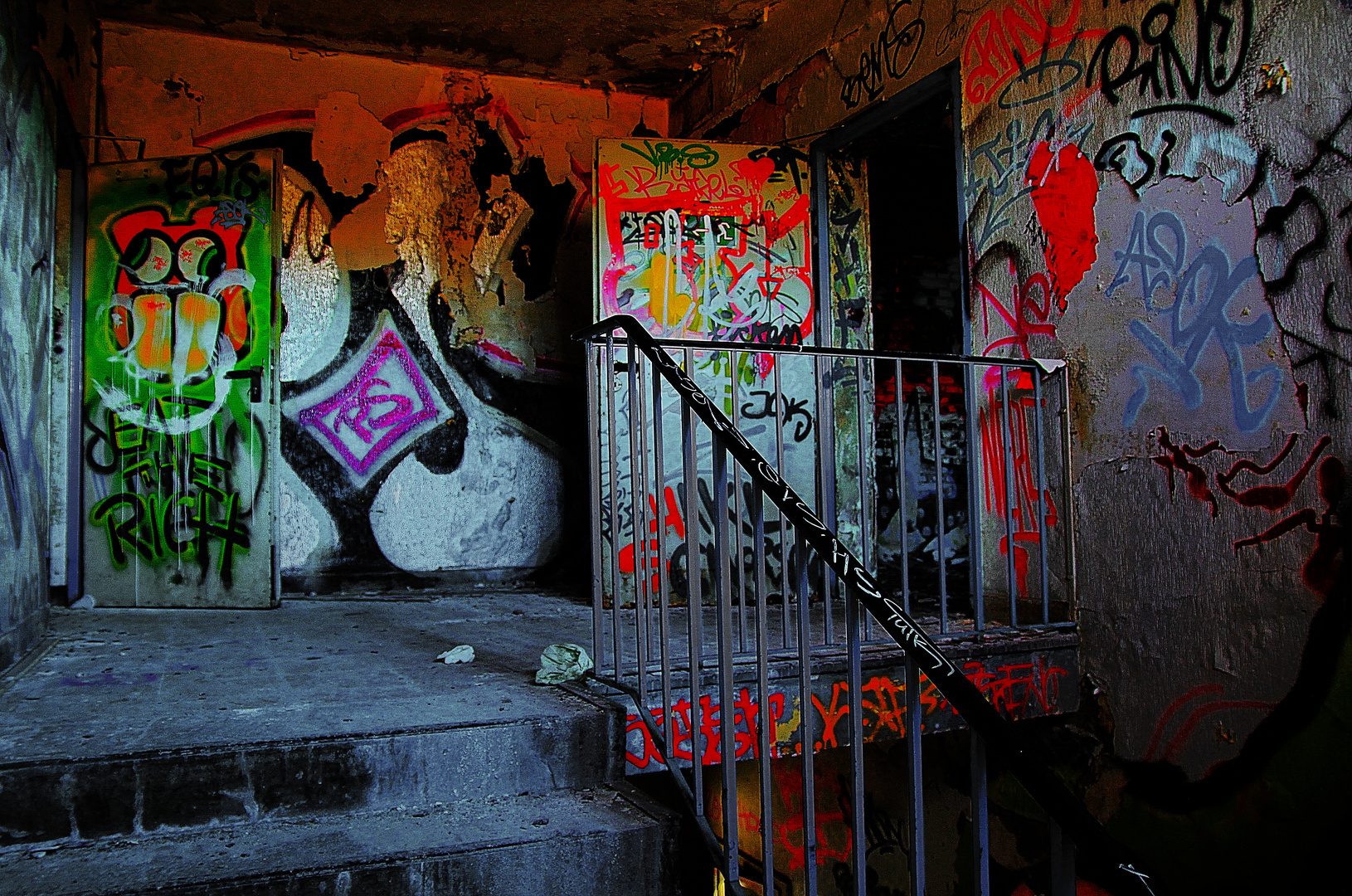 Graffiti Treppenhaus
