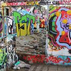 Graffiti - voll ausgetobt mit Farben