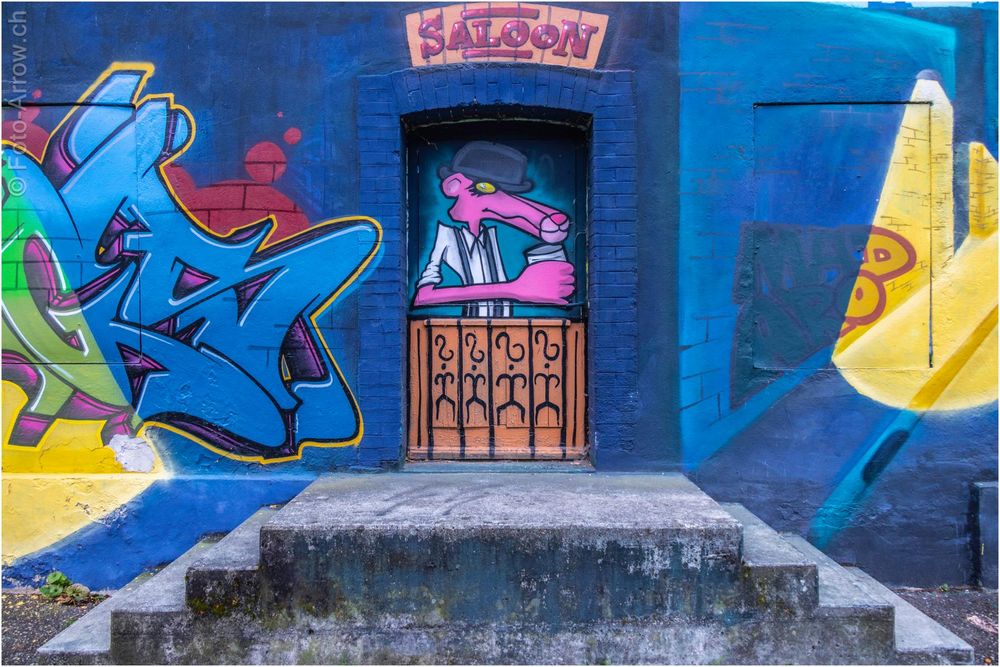 Graffiti zum blue Monday