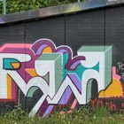 Graffitis an der Trasse