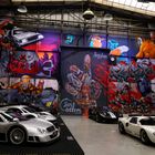 Graffitiwand Hallenwand  II   im Nationalen Automuseum Streetart