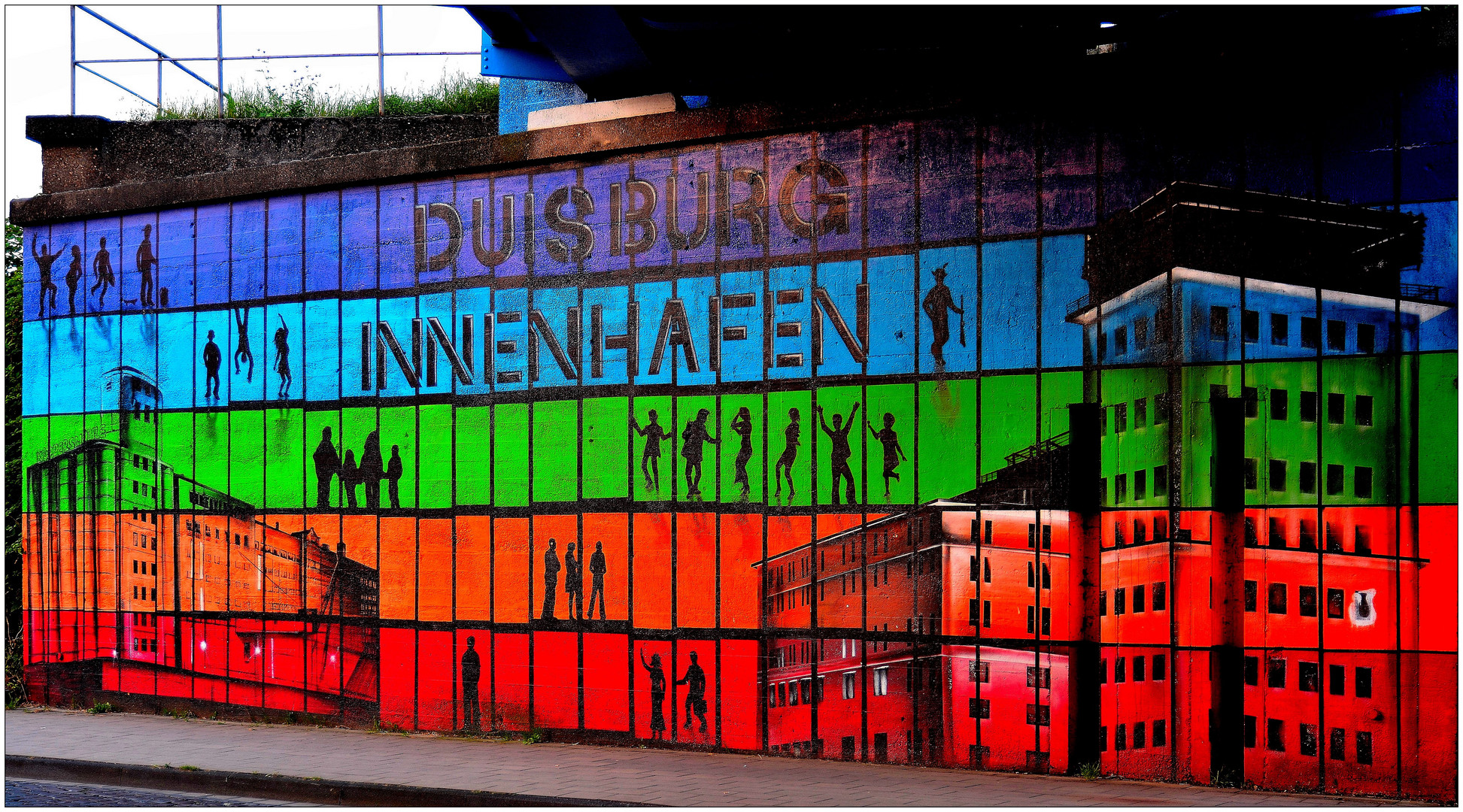 Graffito " Duisburg Innenhafen "
