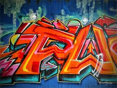  Graffito einer Kleinstadt