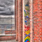 Graffity auf dem Kollhoff Tower