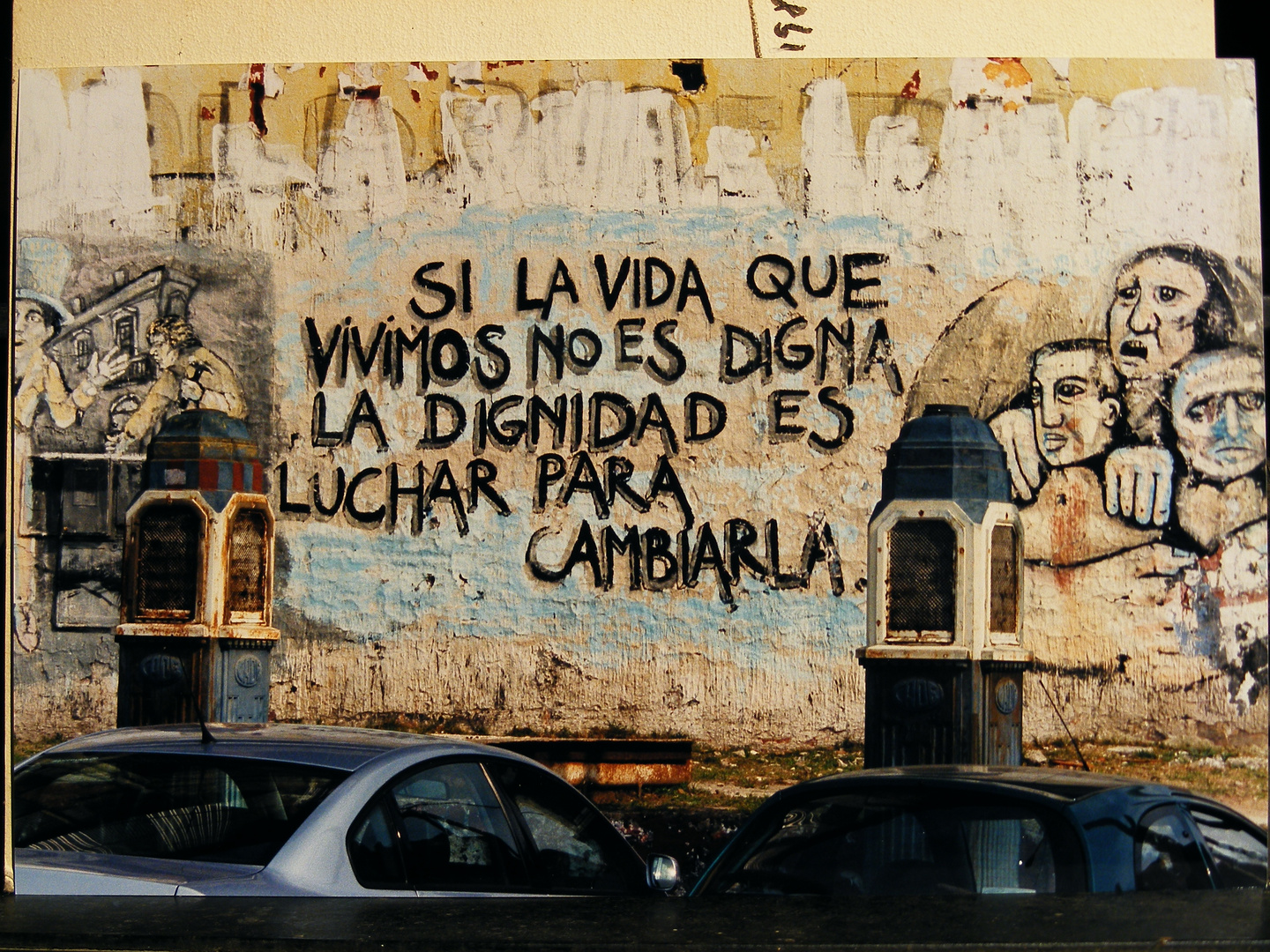 Grafiti en "La Vuelta de Rocha"