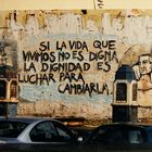 Grafiti en "La Vuelta de Rocha"