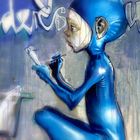 Grafiti in Blue