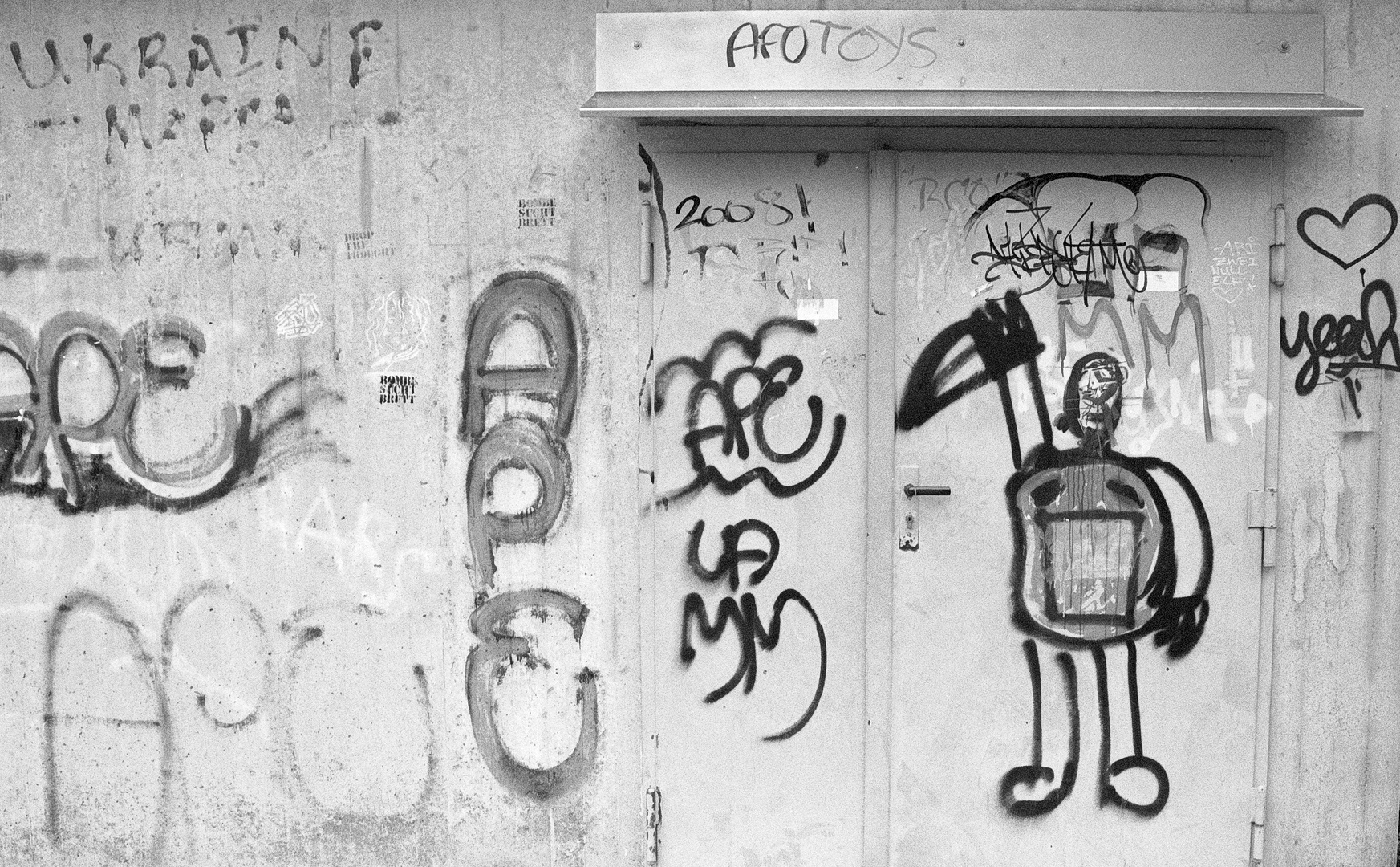 Grafitti an der Wand