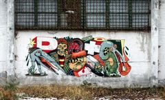 Grafitti Kunst an verlassenen Orten
