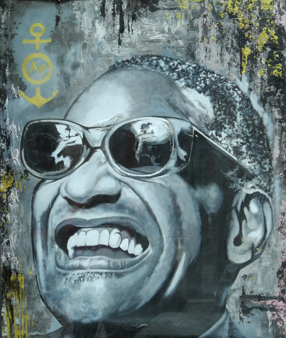 Grafitti-Portrait Ray Charles